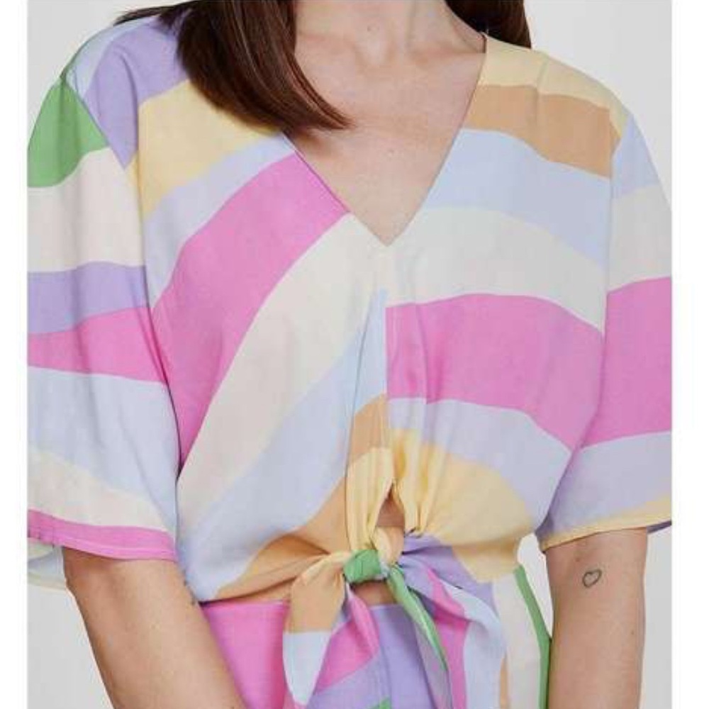 Hering long dress in a mix of colors - size M